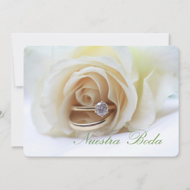 Nuestra Boda - faire-part de mariage espagnole (Devant)