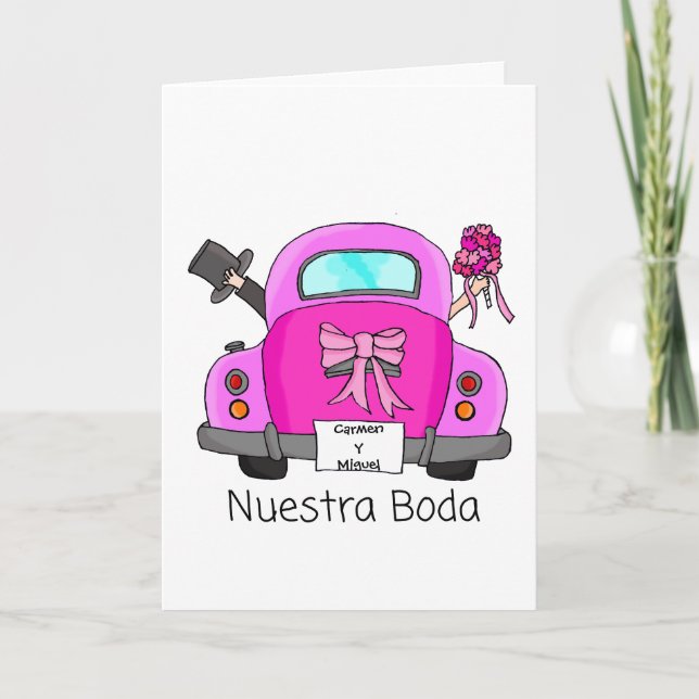 Nuestra Boda - faire-part de mariage espagnole (Devant)
