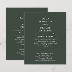 Nuestra Boda Modern Typography MANY COLORS INVITE
