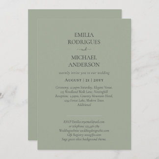 Nuestra Boda Modern Typography MANY COLORS INVITE