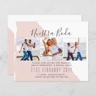 Nuestra Boda Photo Collage Wedding INVITE
