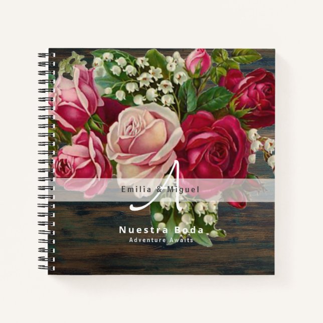 NUESTRA BODA Planificación o libro de visitas Notebook (Front)