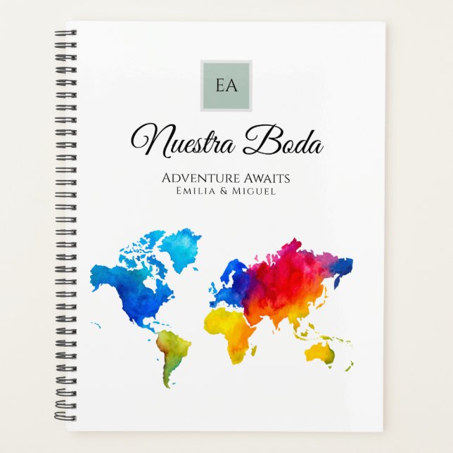 NUESTRA BODA Planificación o libro de visitas Planner (Front)