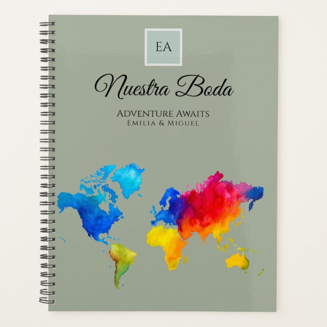 NUESTRA BODA Planificación o libro de visitas Planner (Front)