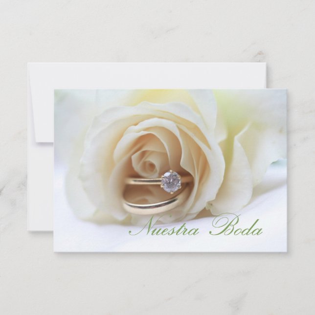 Nuestra Boda - Spanish  wedding invitation (Front)