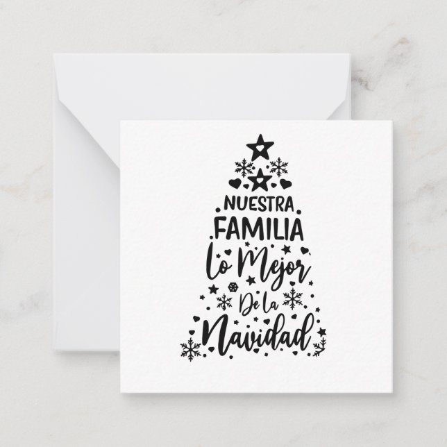 Nuestra Familia Lo Mejor De La Navidad Card (Front)