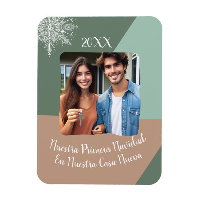Nuestra Primera Navidad En Nuestra Casa Nueva Magnet (Vertical)