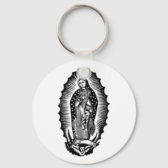 Nuestra Señora de Guadalupe Keychain (Front)