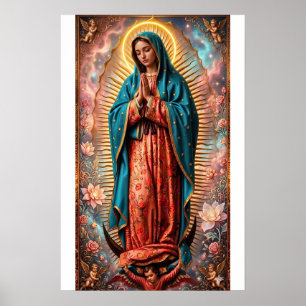Nuestra Señora de Guadalupe postcard Poster