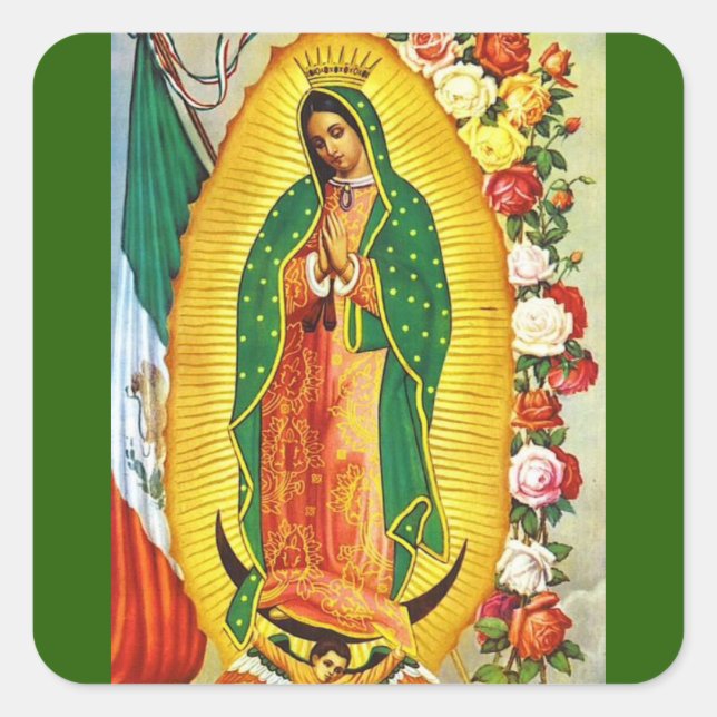 Nuestra Señora de Guadalupe Square Sticker (Front)