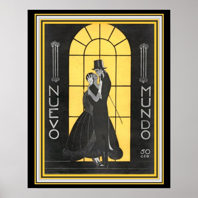 Nuevo Mundo Art Déco Imprimer 16 x 20 (Devant)