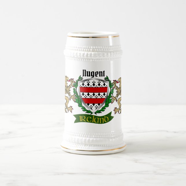 Nugent Irish Shield Beer Stein (Center)