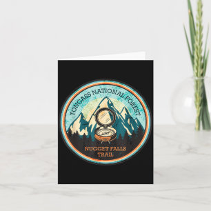 Nugget falls trail in alaska  card