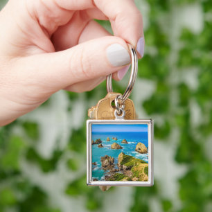 Nugget Point islets, New Zealand Keychain