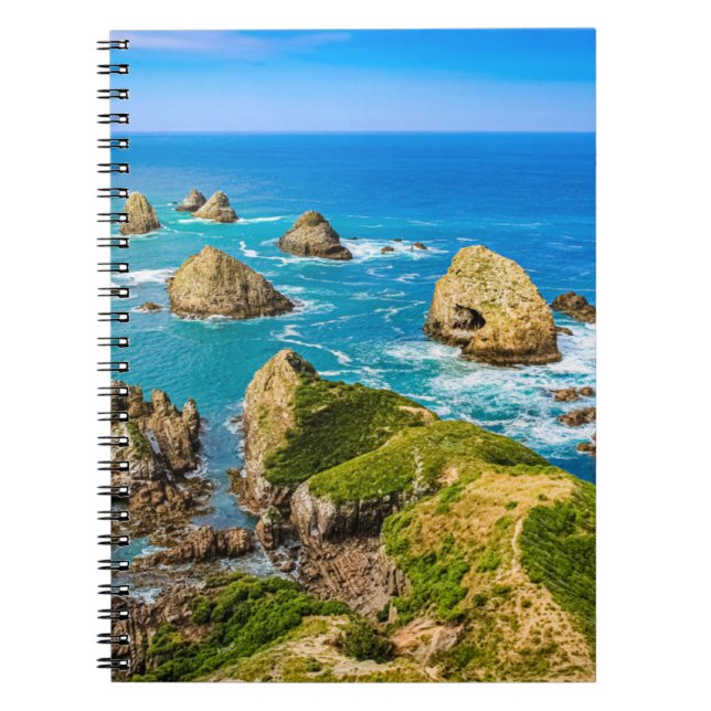 Nugget Point islets, New Zealand Notebook (Front)