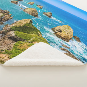 Nugget Point islets, New Zealand Sherpa Blanket