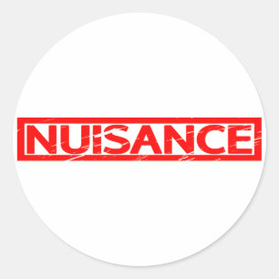 Nuisance Stamp Classic Round Sticker