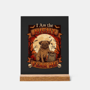 Nuit Américaine Me Fait Peur Halloween Pug Lune To