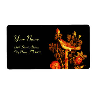 NUIT AVEC MONOGRAMME ROSE, Jaune rouge