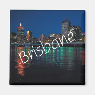 Nuit Brisbane Australie Fridge Magnet
