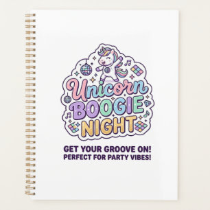 Nuit de Boogie de Licorne Gras Typographie Graphiq