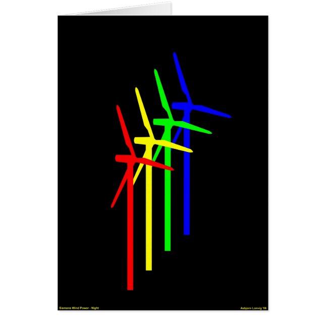 Nuit de moulin à vent - Siemens Wind Power (Devant)