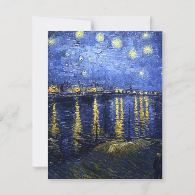 Nuit de Van Gogh sur les invitations du Rhône (Devant)