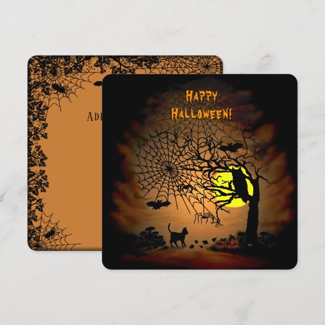 Nuit d'Halloween, Joyeux Halloween ! Menu (Devant / Derrière)