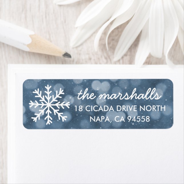 Nuit d'hiver neige Bokeh Holiday (En situation)