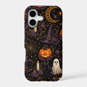 Nuit effrayante d'Halloween Citrouille et Fantôme 