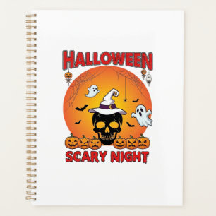 Nuit effrayante d'Halloween Crâne Chapeau de sorci