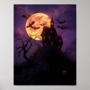 Nuit éffrayante - Poster de la maison hantée