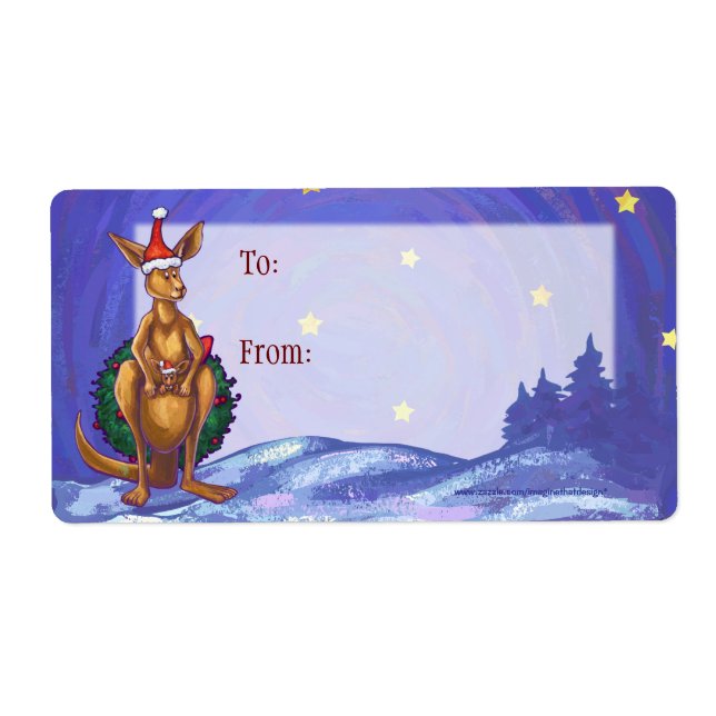 Nuit étoilée de Noël Kangaroo (Devant)