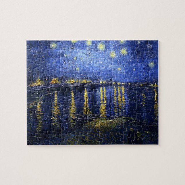 Nuit étoilée de Van Gogh au-dessus du puzzle du (Horizontal)