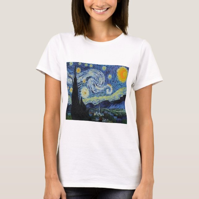 "Nuit étoilée" de Vincent Van Gogh, T-shirt (Devant)