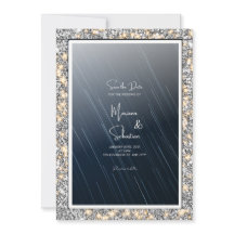 Nuit étoilée la carte de mariage SAVE THE DATE