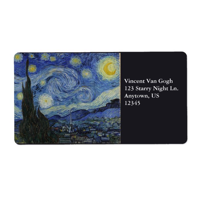 Nuit étoilée par Vincent Van Gogh (Devant)