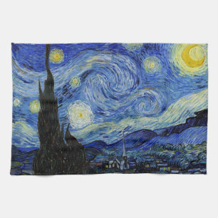 Nuit étoilée par Vincent Van Gogh Serviette à main