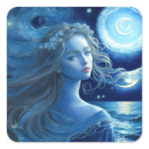 Nuit étoilée 🌌 Stickers Imaginaire de déesse grec