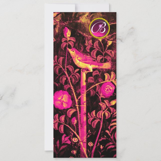 NUIT, MONOGRAMME ROSE, Programme noir rose (Devant)