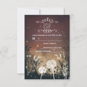 Nuit Rustique Enchantée Étoiles et Feuillage RSVP