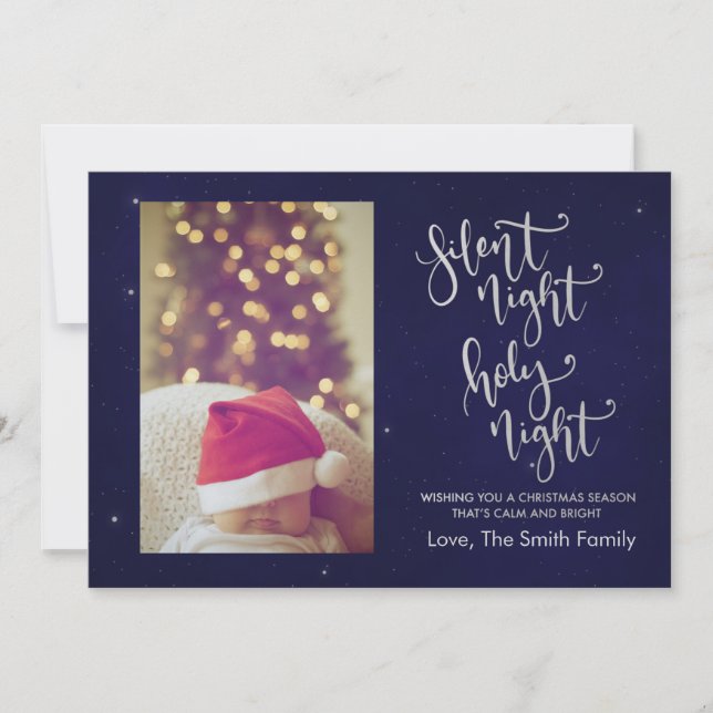 Nuit silencieuse | Carte de Noël (Devant)
