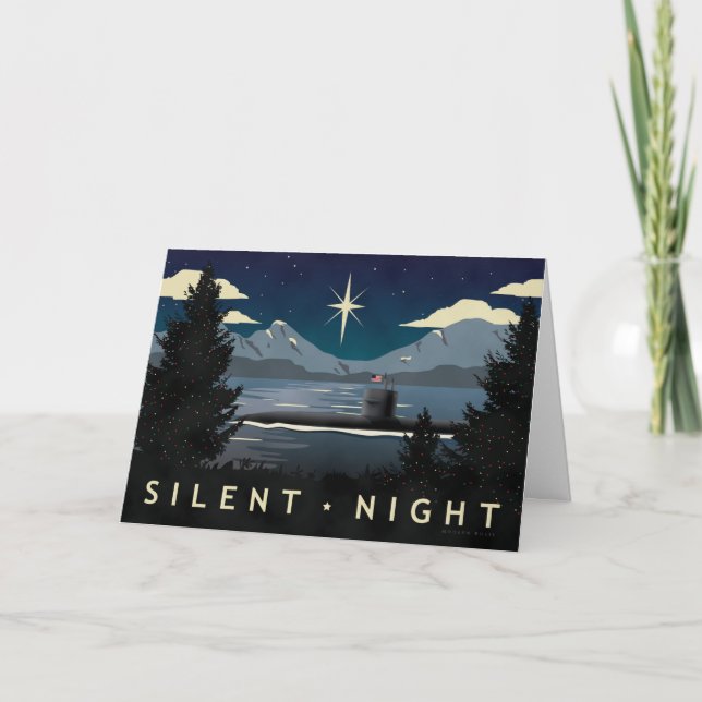 Nuit silencieuse - Carte de vacances sous-marine (Devant)