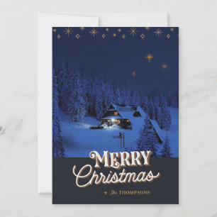 Nuit silencieuse, Nuit Sainte Carte Photo de Noël