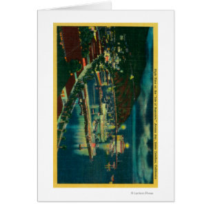Nuit sur Père Noël Catalina à la baie d'Avalon