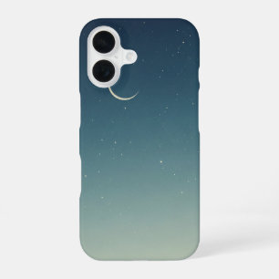Nuit Vintage à la Lune Croissante iPhone 16 Case