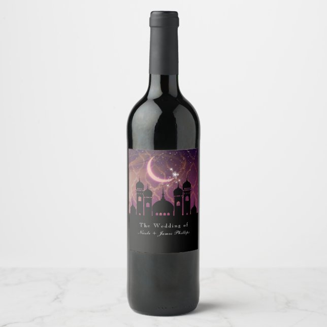 nuits arabes Marocain Moyen-Orient Vins Étiquettes (Devant)
