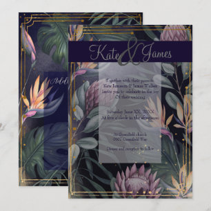 Nuits tropicales Marine et Faire-part de mariage d
