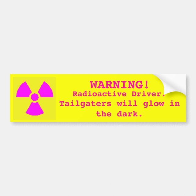 Nuke Driver Bumper Sticker (Front)