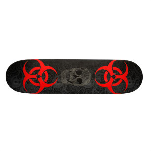 Nuke skull skateboard